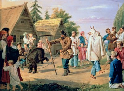 Köydeki Soytarılar by Francois Nicholas Riss