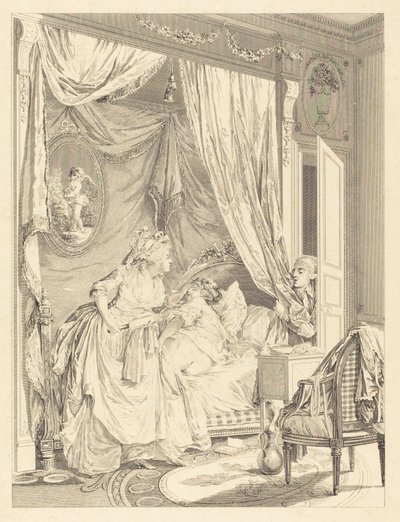 gerileme by Francois Nicolas Barthelemy Dequevauviller after Nicolas Lavreince