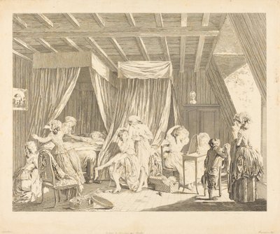 Modlarda işçilerin yükselişi by Francois Nicolas Barthelemy Dequevauviller after Nicolas Lavreince