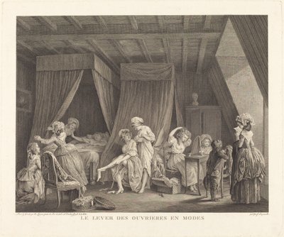 Modlarda işçilerin yükselişi by Francois Nicolas Barthelemy Dequevauviller after Nicolas Lavreince