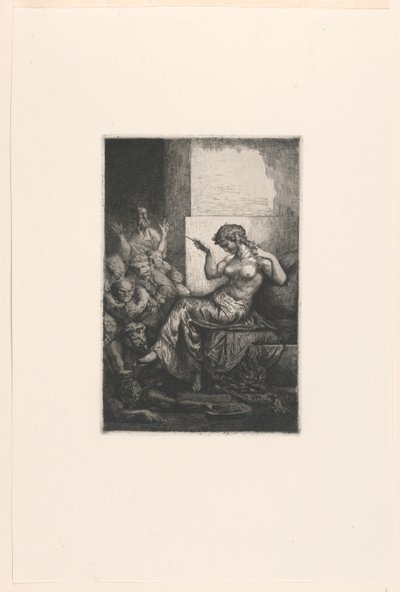 Kleopatra (?) by Francois Nicolas Chifflart