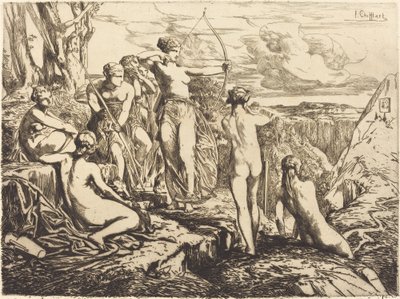 Diana ve Perileri by Francois Nicolas Chifflart