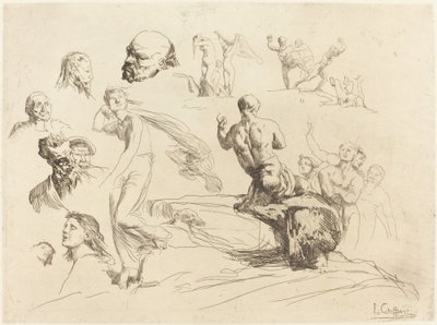 Çizim Sayfası by Francois Nicolas Chifflart