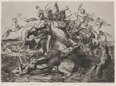 Sürpriz, 19. yüzyıl. by Francois Nicolas Chifflart