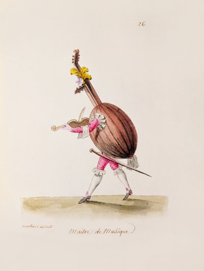 Müzik Ustası, c.1780 by Francois Nicolas Martinet