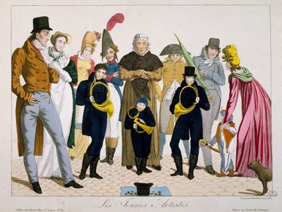 Genç sanatçılar, baskı, Fransa by Francois Nicolas Martinet