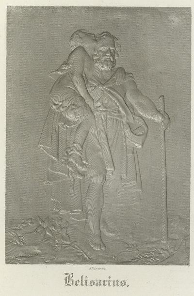 Belisarius genç rehberini taşıyor by Francois Pascal Simon Gerard