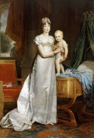 Roma Kralı ile İmparatoriçe Marie-Louise by Francois Pascal Simon Gerard