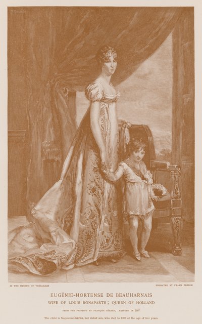 Eugene-Hortense de Beauharnais ve Napolyon-Charles by Francois Pascal Simon Gerard