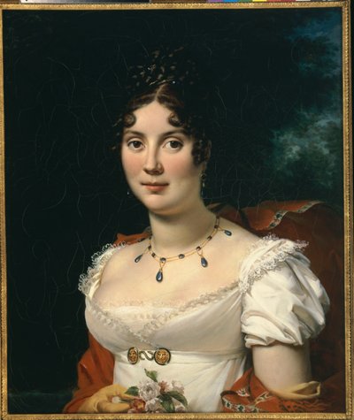 Bir Bayan Portresi by Francois Pascal Simon Gerard