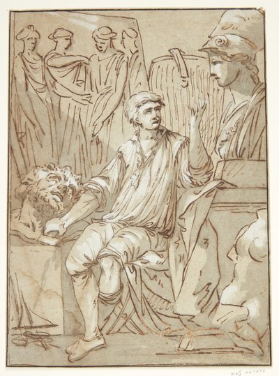 Atölyesinde bir heykeltıraş by Francois Perrier