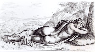 Hermaphrodite in the Borghese Gardens, c.1653   by Francois Perrier