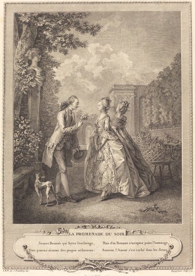 akşam yürüyüşü by Francois Robert Ingouf after Sigmund Freudenberger