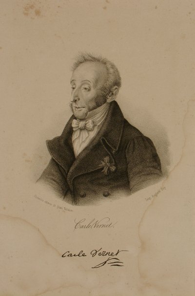 Carle Vernet olarak bilinen Antoine Charles Horace Vernet (1758-1836) by Francois Seraphin Delpech
