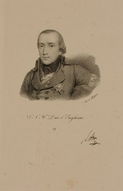 Louis Antoine Henri de Bourbon (1772-1804) Conde Üniforma Giyen Enghien Dükü by Francois Seraphin Delpech