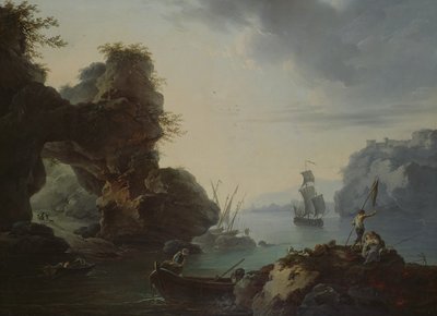 Balık tutma by Francois Valentin Gazard