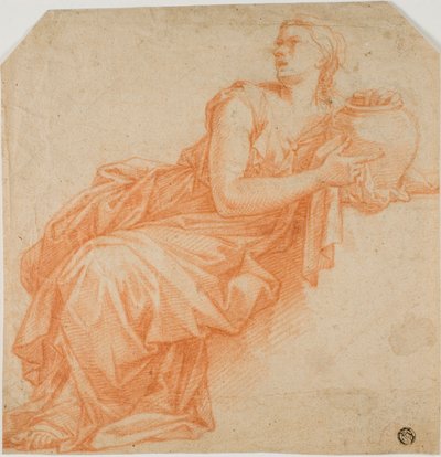 Urn tutan dökümlü kadın by Francois Verdier