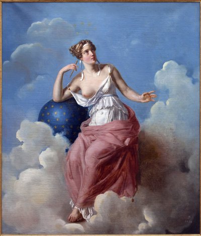 Astronomi. Francois Vincent Latil (1796-1890), Tuval Üzerine Yağlıboya Tablo by Francois Vincent Mathieu Latil