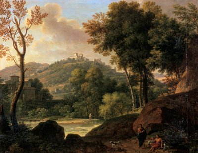 Floransa çevresindeki kırsal bölge, İtalya, 18. yüzyılın sonlarında 19. yüzyılın sonlarında by Francois Xavier Fabre