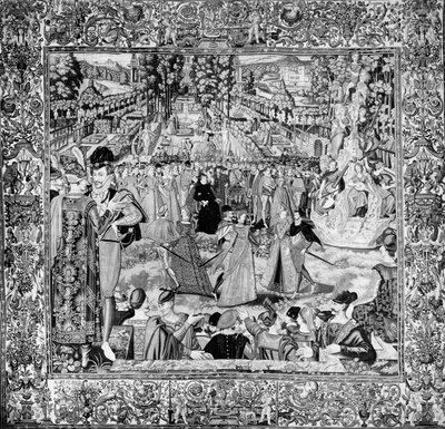 Catherine de Medici (1519-89) ve Henri III (1551-89) huzurunda Polonya Büyükelçileri Onuruna Festival by Francois after Quesnel