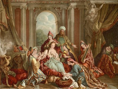 Ester Kral için süslendi by Francois de after Troy