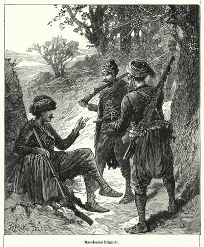 Makedon Eşkıyaları (gravür) by Frank (after) Feller