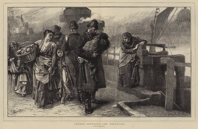 Londra Eskizleri, Foundling (gravür) by Frank (after) Holl