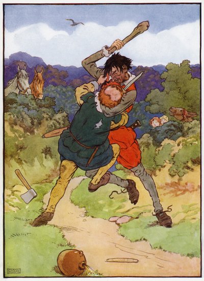 Ahşaptaki Bebekler için İllüstrasyon (renkli taş) by Frank Adams