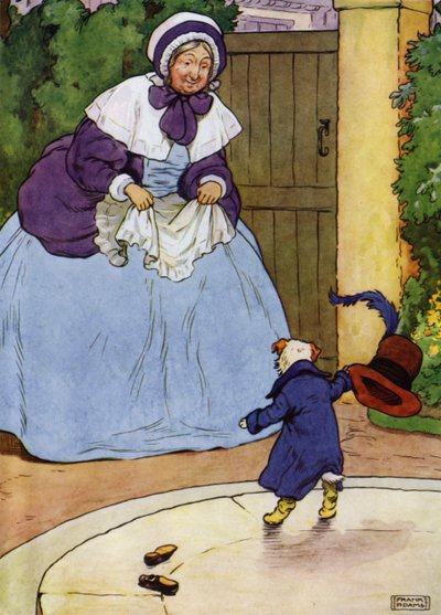 Yaşlı Anne Hubbard için çizim (renkli taş) by Frank Adams