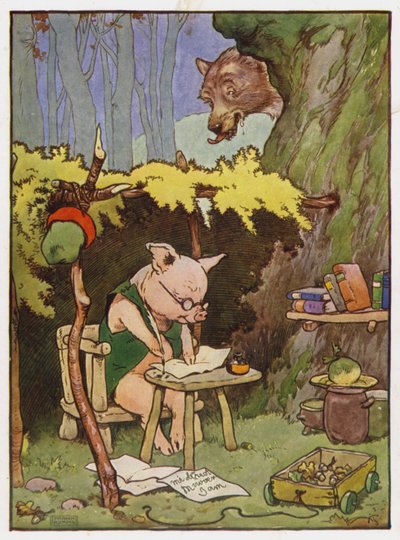 Üç Küçük Domuz için İllüstrasyon by Frank Adams