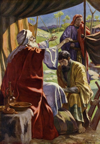 Yakup Kutsamayı Elde Etmek (renkli taş) by Frank Adams