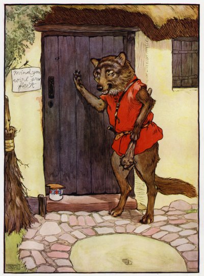 Kırmızı Başlıklı Kız (renkli taş) by Frank Adams
