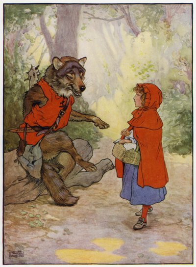 Kırmızı Başlıklı Kız (renkli taş) by Frank Adams