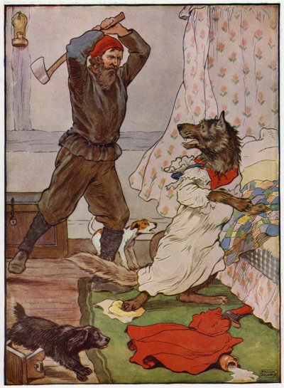 Kırmızı Başlıklı Kız (renkli taş) by Frank Adams
