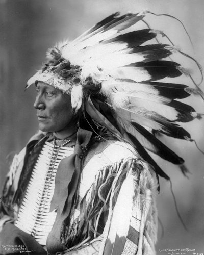 Baş İçi Boş Boynuz Ayı, Sioux, 1898 by Frank Albert Rinehart