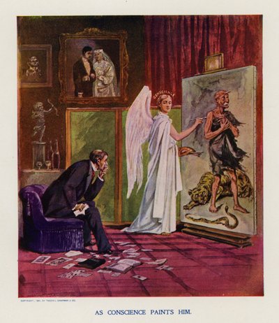 Vicdanın Onu Boyadığı Gibi (renkli taş baskı) by Frank Beard