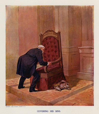 Günahlarını örtmek (renkli taş baskı) by Frank Beard