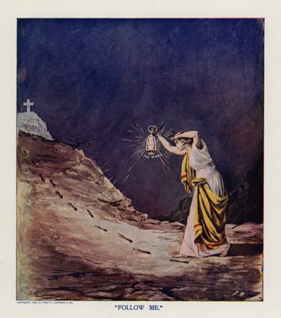 "Beni Takip Et" (renkli taş baskı) by Frank Beard