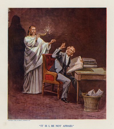 "It Is I" (renkli taş baskı) by Frank Beard