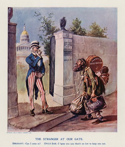 Göçmen (renkli taş baskı) by Frank Beard