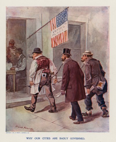 Parti Yakası (renkli taş baskı) by Frank Beard