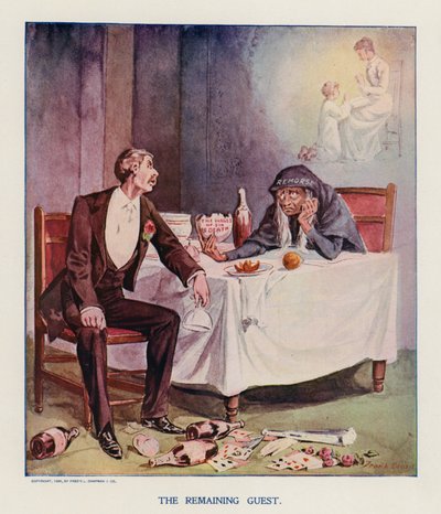 Kalan Misafir (renkli taş baskı) by Frank Beard