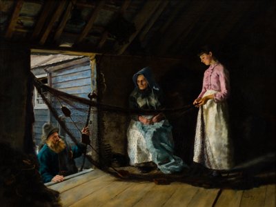 Baba Yuvalarını Tamir Etmek, 1884 by Frank Bodilly