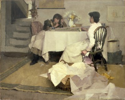 Domino!, 1886 by Frank Bramley