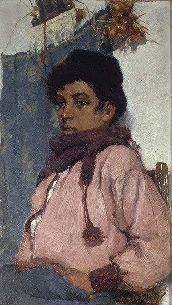 İtalyan Balıkçı Çocuk by Frank Bramley