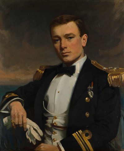 Komutan Hon portresi. Richard Orlando Beaconsfield Bridgeman DSO, c.1908 (tuval üzerine yağlı boya) by Frank Brooks