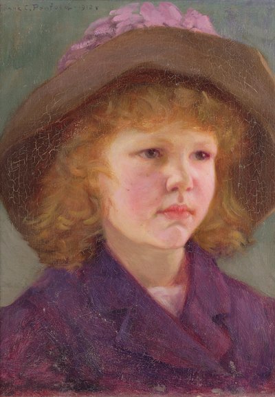 Genç bir kızın portresi, 19. yüzyıl by Frank C. Penfold