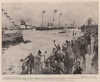 Kraliyet Yatının Kingstown Limanına Gelişi by Frank Craig