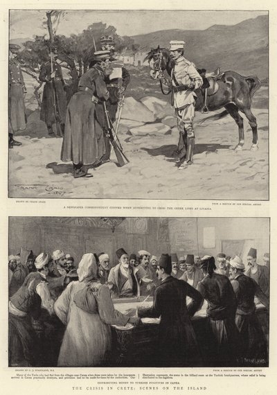 Girit Krizi, Adadan sahneler by Frank Craig