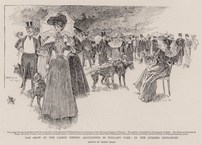 Bayanlar Kulübesi Derneği'nin Holland Park'taki Jüri Odasındaki Gösterisi by Frank Craig